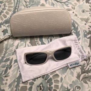 Oakley White Hall Pass polarized sunglasses